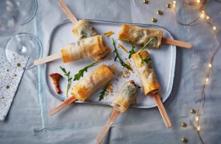 Brick de ris de veau au dukkha et aux girolles comme une glace