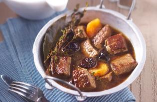 Boeuf Bourguignon aux fruits secs