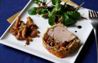 Filet mignon en croute aux girolles et aux marrons