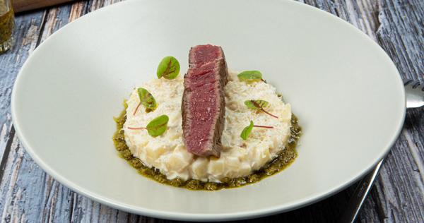 Recette De Filet De Bœuf Grillé, Risotto De Panais, Pesto D’orties