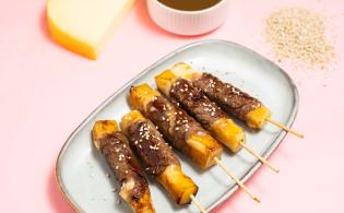 Yakitori de bœuf au fromage