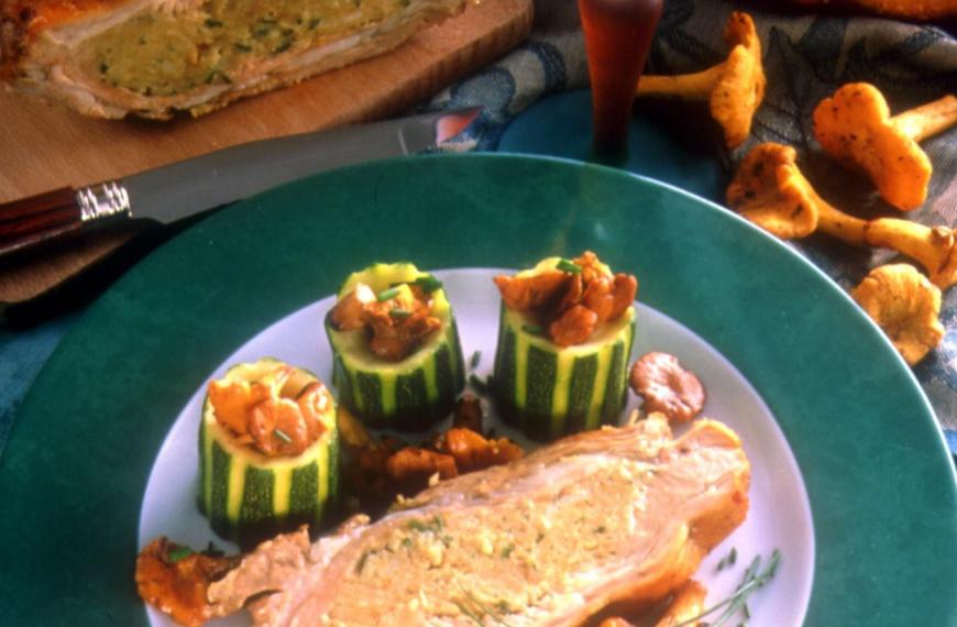 Matelas de veau aux girolles