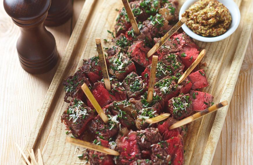 Recette D'Entrecôte De Boeuf En Croûte D’herbes Et De Parmesan