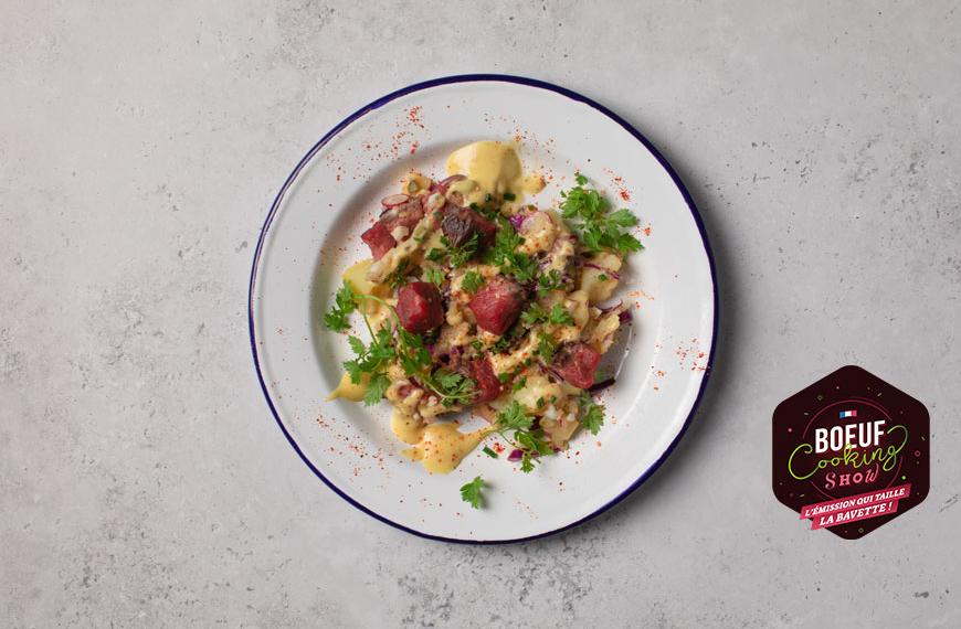 Salade hivernale au faux-filet de bœuf