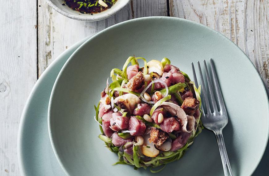 Médaillons de veau et tagliatelles de légumes - Notre bonne