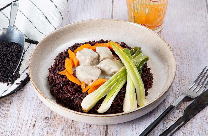 Blanquette de veau allégée et riz venere