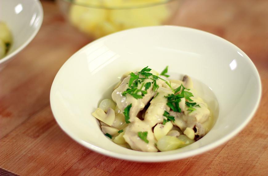 Blanquette de veau, pommes à l'anglaise