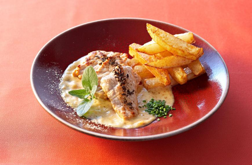 Escalopines de veau au thé et à la citronnelle