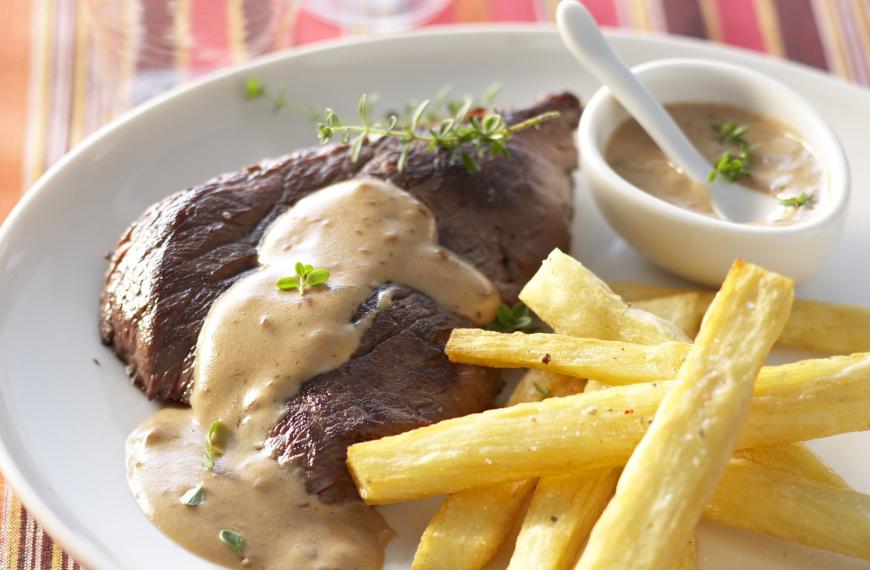 Frites au  blanc-de-boeuf-maison  - Cuisine et Couleurs