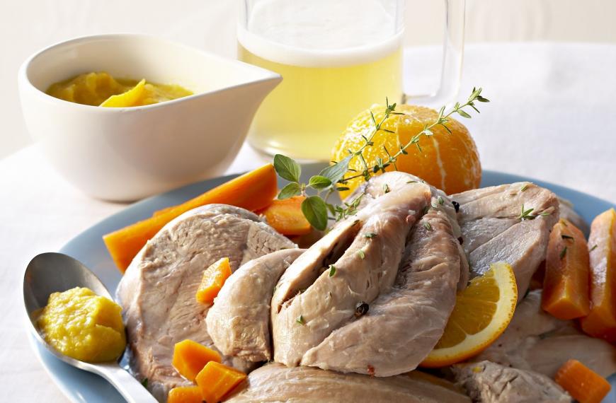 Recette de Jarret de veau fondant à l'orange et à la bière