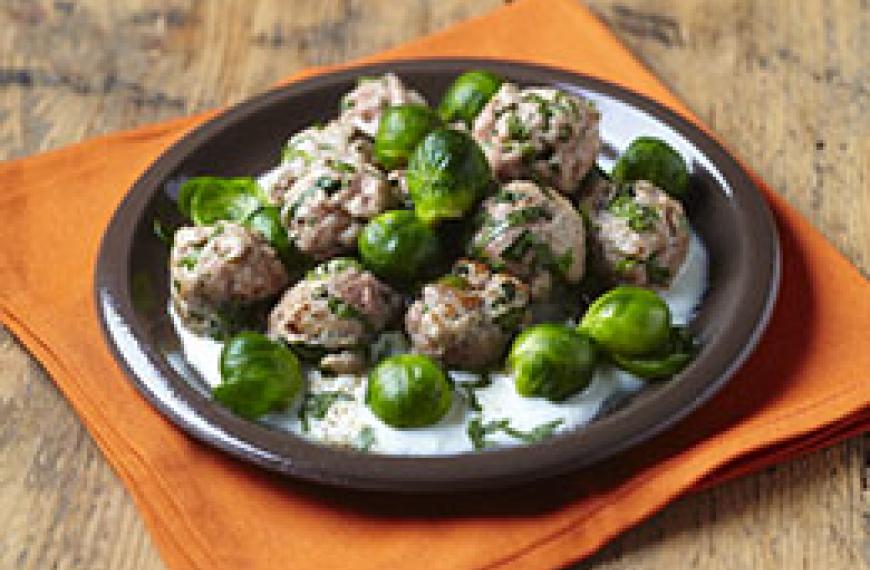 Recette De Fricassee De Boulettes De Veau Et De Choux De Bruxelles