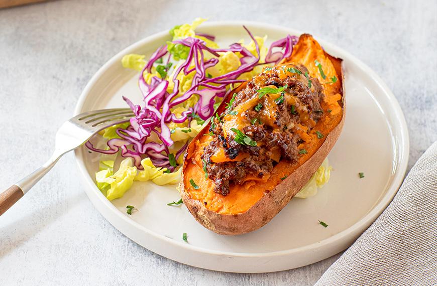 Patates douces au boeuf tex-mex