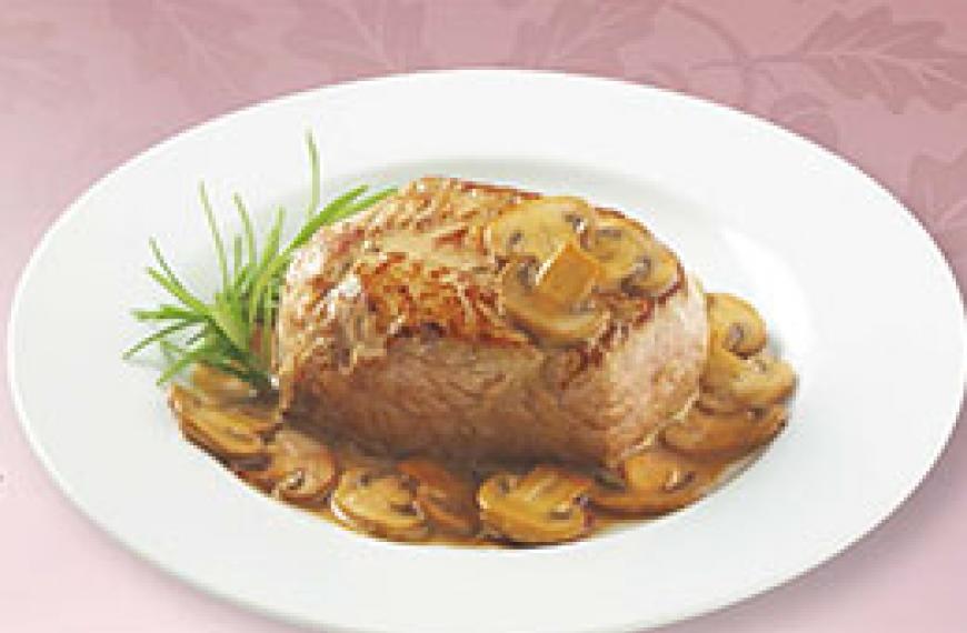 Pavés de veau au coulis de champignons