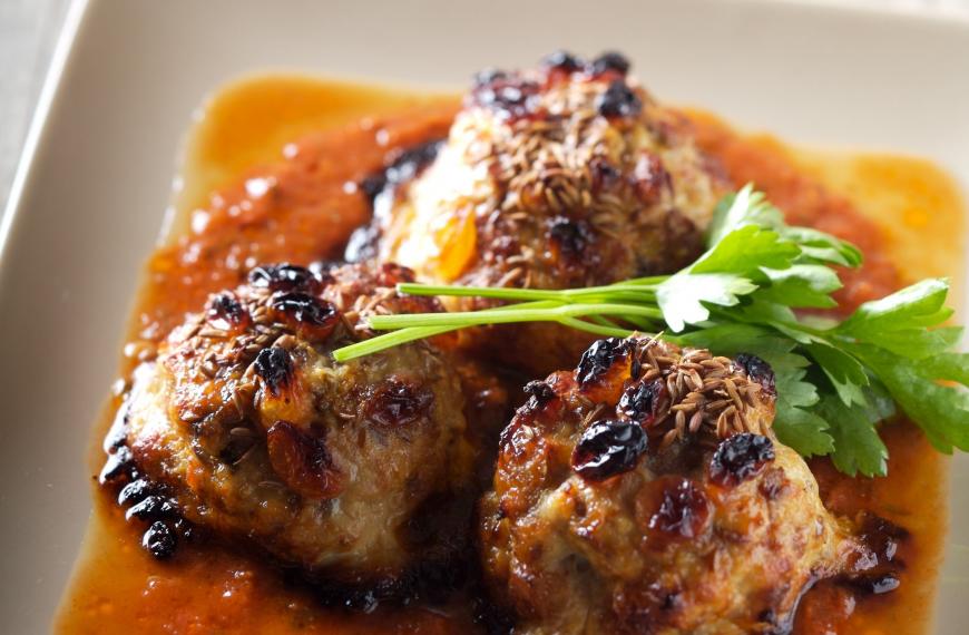 Boulettes de veau aux raisins secs