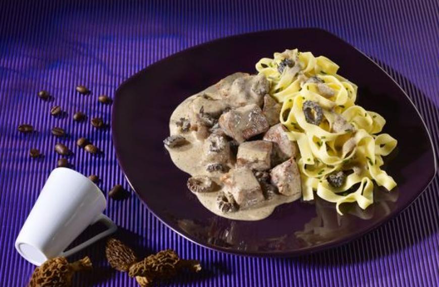 Recette de Sauté de veau aux morilles, sauce arabica