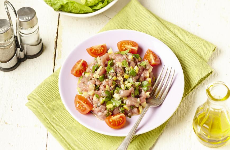 Tagliatelles de légumes à la bolognaise de chevreau