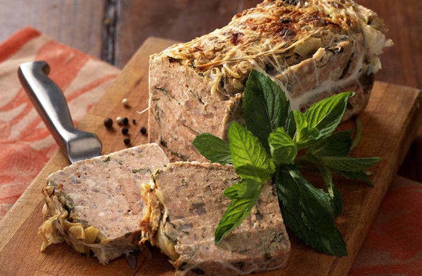 Recette de Terrine d'agneau à la Sarriette et à la menthe fraîche