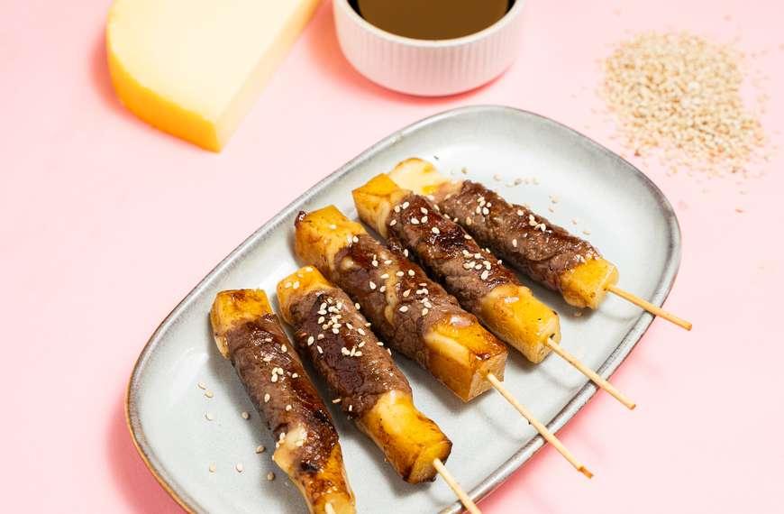 Yakitori de bœuf au fromage